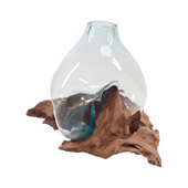 Transitional Jetsam Driftwood Glass Bottle - ELK Home 7163-048