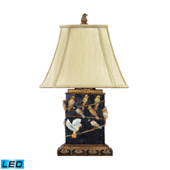Traditional Birds On A Branch Birds On Branch LED Table Lamp in Black - ELK Home 93-530-LED
