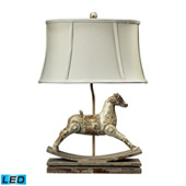 Traditional Carnavale Rocking Horse LED Table Lamp in Clancey Court Finish - ELK Home 93-9161-LED
