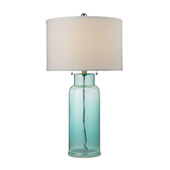 Glass Bottle Table Lamp in Seafoam Green - ELK Home D2622