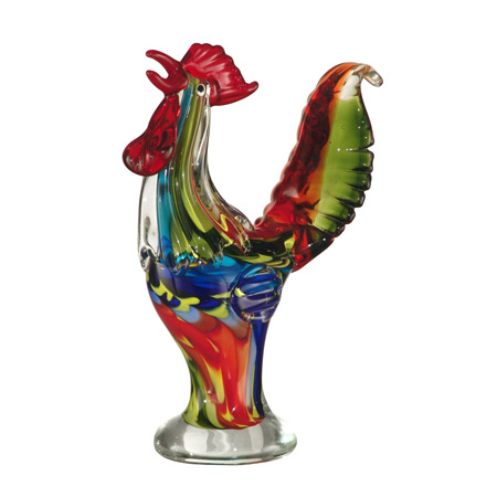 Dale Tiffany AS12102 Glass Rooster Figurine