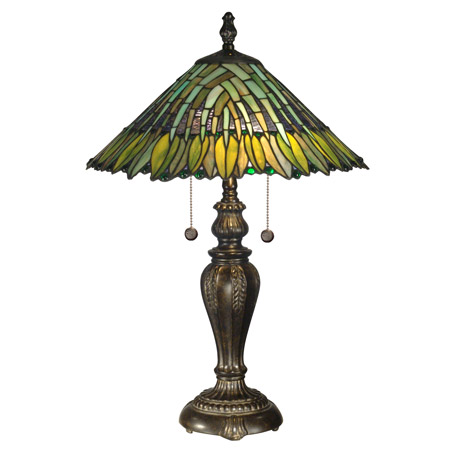Dale Tiffany TT100914 Tiffany Leavesley Table Lamp