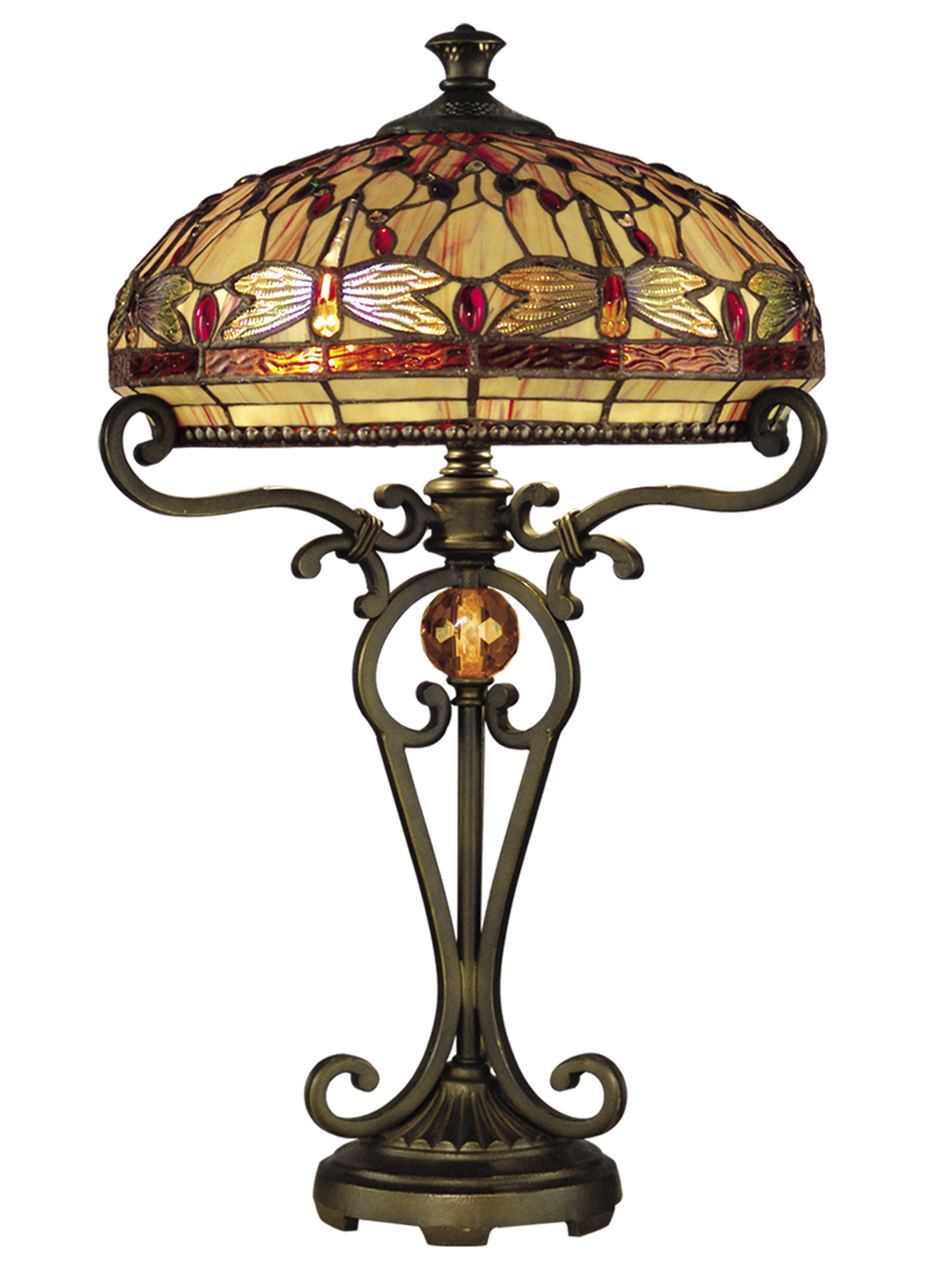 Dale Tiffany TT10095 Tiffany Dragonfly Table Lamp
