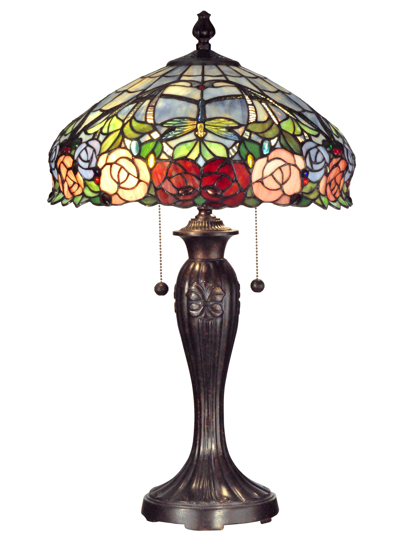 Dale Tiffany TT12232 Tiffany Zenia Rose Table Lamp