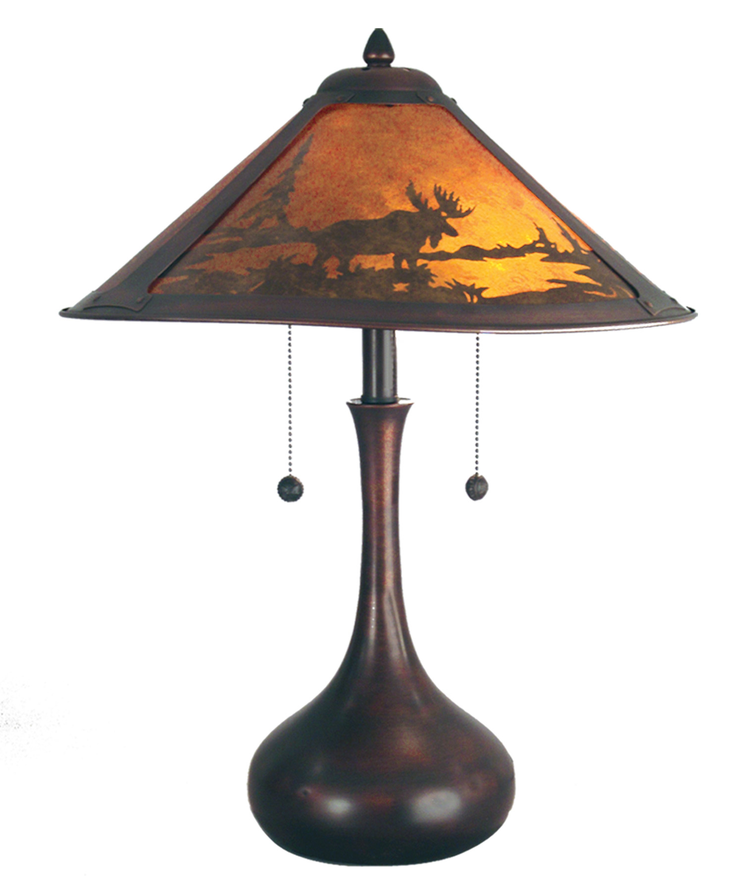 Dale Tiffany TT80484 Wilderness Moose Table Lamp