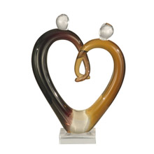 Dale Tiffany AS11112 Glass Heart Figurine