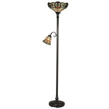 Dale Tiffany TR10022 Tiffany Torchiere With Reading Light