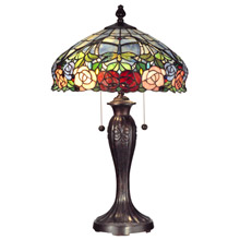 Dale Tiffany TT12232 Tiffany Zenia Rose Table Lamp
