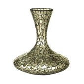Silver Mosaic Art Vase - Dale Tiffany PG10262