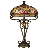 Tiffany Dragonfly Table Lamp - Dale Tiffany TT10095