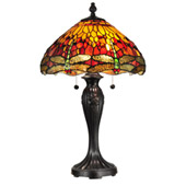 Tiffany Dragonfly Reves Table Lamp - Dale Tiffany TT12269