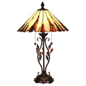 Tiffany Ripley Table Lamp - Dale Tiffany TT90178