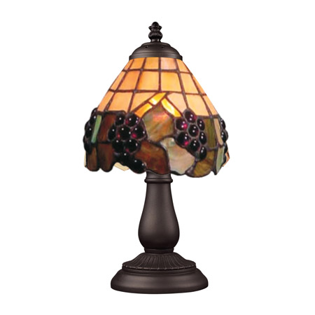 Elk Lighting 080-TB-07 Mix-N-Match 1 Light Table Lamp In Vintage Antique And Stained Glass