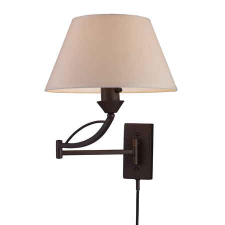 Elk Lighting 17026/1 Elysburg Swing Arm Floor Lamp