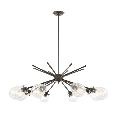 Elk Lighting 31939/8 8-Light Chandelier in Oil Rubbed Bronze with Clear Glass