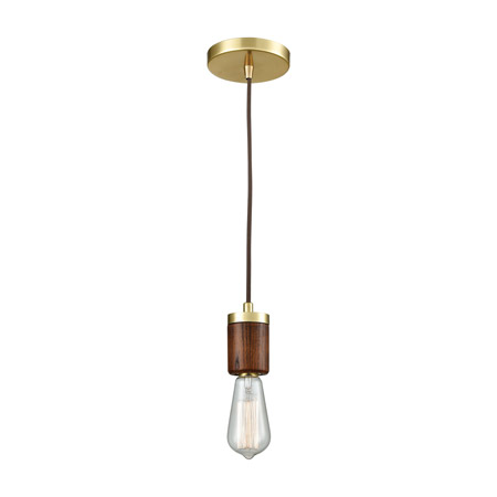 Elk Lighting 33225/1 1-Light Mini Pendant in Satin Brass
