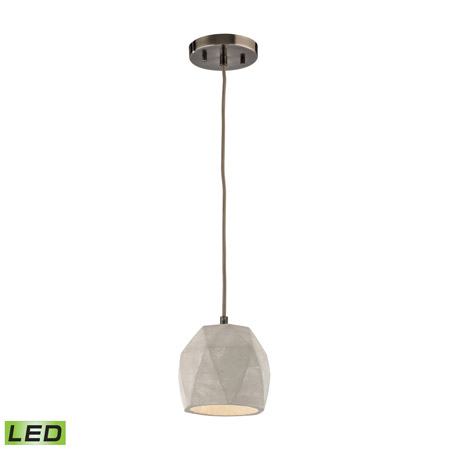 Elk Lighting 45330/1-LED Urban Form 1 Light LED Pendant In Black Nickel