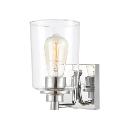 Elk Lighting 46620/1 1-Light Vanity Light in Polished Chrome with Clear Glass