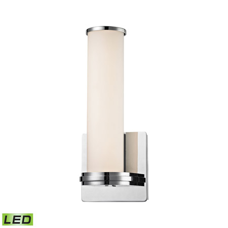 Elk Lighting WSL1301-10-15 1-Light Sconce in Chrome with Opal White Glass Diffuser - Integrated LED