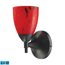 Elk Lighting 10150/1DR-FR-LED Celina 1 Light LED Sconce In Dark Rust And Fire Red