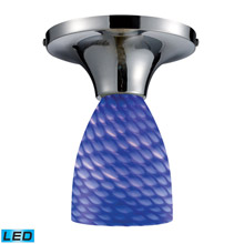 Elk Lighting 10152/1PC-S-LED 1-Light Semi Flush in Chrome with Sapphire Glass - Includes LED Bulb