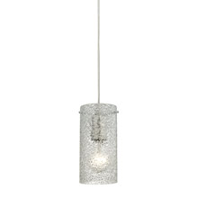 Elk Lighting 10242/1CL Ice Fragments 1 Light Pendant In Satin Nickel And Clear Glass