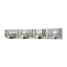 Elk Lighting 11963/4 4-Light Vanity Sconce in Polished Chrome with Clear Cast Glass