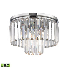 Elk Lighting 15213/1-LED Crystal Palacial 1 Light LED Pendant In Polished Chrome