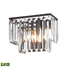 Elk Lighting 15220/1-LED Crystal Palacial 1 Light LED Vanity In Oil Rubbed Bronze