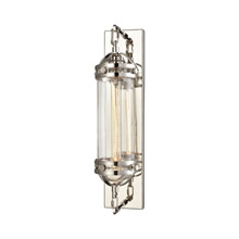 Elk Lighting 16470/1 1-Light Wall Lamp in Polished Nickel with Clear Glass