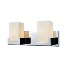Elk Lighting 19501/2 2-Light Vanity Lamp in Polished Chrome with Opal White Glass