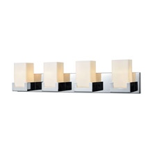 Elk Lighting 19503/4 4-Light Vanity Sconce in Polished Chrome with Opal White Glass