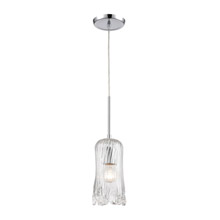 Elk Lighting 21165/1 1-Light Mini Pendant in Polished Chrome with Clear