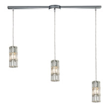 Elk Lighting 31486/3L Crystal Cynthia 3 Light Pendant In Polished Chrome And Clear K9 Crystal