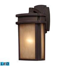Elk Lighting 42140/1-LED Sedona 1 Light Outdoor LED Wall Sconce In Clay Bronze