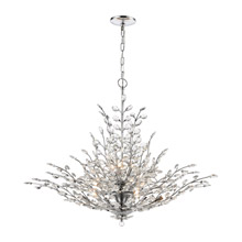 Elk Lighting 45464/12 12-Light Chandelier in Polished Chrome with Clear Crystal