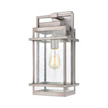 Elk Lighting 46771/1 1-Light Sconce in Weathered Zinc with Seedy Glass