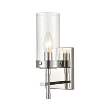 Elk Lighting 47300/1 1-Light Sconce in Polished Chrome with Seedy Glass