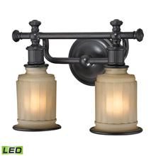 Elk Lighting 52011/2-LED Acadia 2 Light LED Vanity In Oil Rubbed Bronze