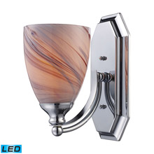 Elk Lighting 570-1C-CR-LED Bath And Spa 1 Light LED Vanity In Polished Chrome And Creme Glass