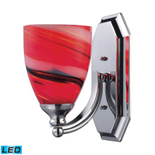 Elk Lighting 570-1C-CY-LED Bath And Spa 1 Light LED Vanity In Polished Chrome And Candy Glass