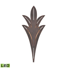 Elk Lighting 57190/LED Sconce in Bronze Rust with Laser Cut Aluminum - Integrated LED