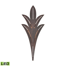 Elk Lighting 57191/LED Sconce in Bronze Rust with Laser Cut Aluminum - Integrated LED