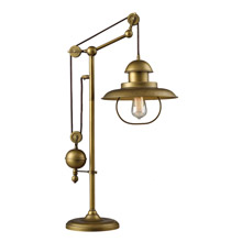 Elk Lighting 65100-1 Adjustable Table Lamp in Antique Brass (D2252)