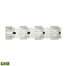 Elk Lighting 81142/LED 1-Light Vanity Sconce in Polished Chrome with Clear Lined Glass - Integrated LED