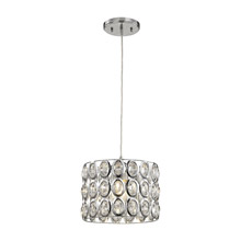 Elk Lighting 81153/1 1-Light Mini Pendant in Polished Chrome with Clear Crystal