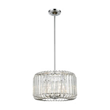 Elk Lighting 81324/4 4-Light Chandelier in Polished Chrome with Clear Crystal
