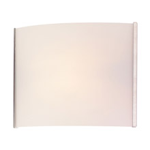 Elk Lighting BV711-10-16 1-Light Vanity Sconce in Stainless Steel with Hand-formed White Opal Glass