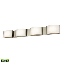 Elk Lighting BVL914-10-16M 4-Light Vanity Sconce in Satin Nickel with Opal Glass - Integrated LED