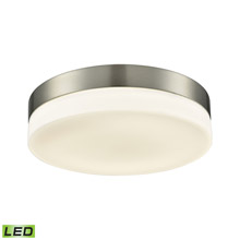 Elk Lighting FML4075-10-16M 1-Light Round Flush Mount in Satin Nickel with Opal Glass Diffuser - Integrated LED - Large